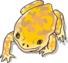 Yellow And Brown Frog Clip Art